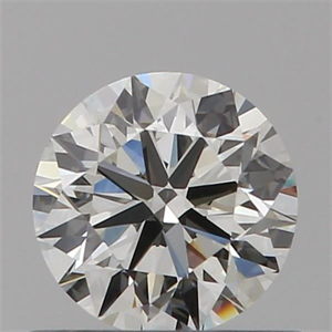 Picture of Natural Diamond 0.54 Carats, Round with Excellent Cut, H Color, VVS2 Clarity and Certified by IGI