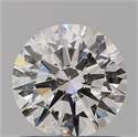 Natural Diamond 0.80 Carats, Round with Excellent Cut, G Color, SI2 Clarity and Certified by IGI