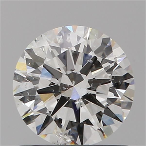 Picture of Natural Diamond 0.80 Carats, Round with Excellent Cut, G Color, SI2 Clarity and Certified by IGI