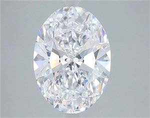 Picture of Natural Diamond 4.01 Carats, Oval with  Cut, D Color, FL Clarity and Certified by GIA