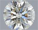 Natural Diamond 0.90 Carats, Round with Excellent Cut, J Color, VVS1 Clarity and Certified by IGI