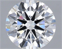 Lab Grown Diamond 1.54 Carats, Round with Ideal Cut, D Color, VS1 Clarity and Certified by IGI
