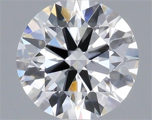Picture of Lab Grown Diamond 1.00 Carats, Round with Ideal Cut, D Color, VVS2 Clarity and Certified by IGI