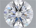 Lab Grown Diamond 0.92 Carats, Round with Ideal Cut, D Color, VS1 Clarity and Certified by IGI