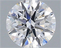 Lab Grown Diamond 1.04 Carats, Round with Ideal Cut, D Color, VVS2 Clarity and Certified by IGI