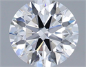 Lab Grown Diamond 1.51 Carats, Round with Ideal Cut, E Color, VS1 Clarity and Certified by IGI
