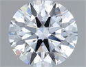 Del inventario de diamantes de laboratorio, 0.72 quilates, Redondo , Color G, claridad VVS2 y certificado IGI