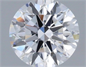 Lab Grown Diamond 1.04 Carats, Round with Ideal Cut, D Color, VVS2 Clarity and Certified by IGI