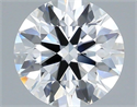 Lab Grown Diamond 1.01 Carats, Round with Excellent Cut, D Color, VVS2 Clarity and Certified by IGI