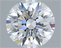 Del inventario de diamantes de laboratorio, 2.04 quilates, Redondo , Color D, claridad VVS2 y certificado IGI