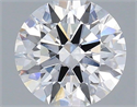 Lab Grown Diamond 1.07 Carats, Round with Ideal Cut, D Color, VS1 Clarity and Certified by IGI