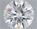 Natural Diamond 0.70 Carats, Round with Excellent Cut, F Color, VVS2 Clarity and Certified by GIA