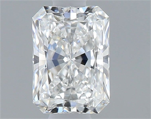 Picture of Natural Diamond 0.52 Carats, Radiant with  Cut, F Color, VVS2 Clarity and Certified by GIA