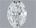 Natural Diamond 0.40 Carats, Oval with  Cut, F Color, IF Clarity and Certified by GIA