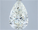 Natural Diamond 4.03 Carats, Pear with  Cut, J Color, VS2 Clarity and Certified by IGI