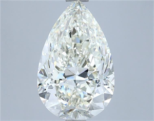 Picture of Natural Diamond 4.03 Carats, Pear with  Cut, J Color, VS2 Clarity and Certified by IGI