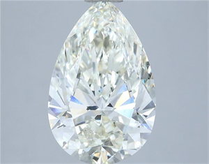 Picture of Natural Diamond 3.01 Carats, Pear with  Cut, J Color, SI1 Clarity and Certified by IGI