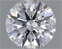 Natural Diamond 0.90 Carats, Round with Excellent Cut, D Color, I1 Clarity and Certified by GIA