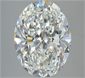 Natural Diamond 5.59 Carats, Oval with  Cut, H Color, VS2 Clarity and Certified by GIA