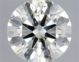 Picture of Natural Diamond 0.70 Carats, Round with Excellent Cut, K Color, SI2 Clarity and Certified by IGI