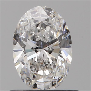 Picture of Natural Diamond 0.58 Carats, Oval with  Cut, E Color, VVS2 Clarity and Certified by GIA