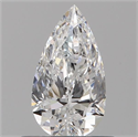 Diamante Natural 0.51 quilates, De pera , Color F, claridad VS2 y certificado GIA