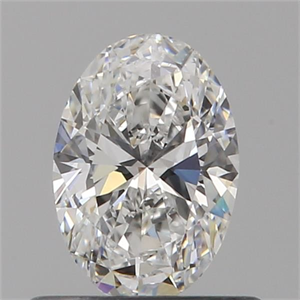 Picture of Natural Diamond 0.52 Carats, Oval with  Cut, E Color, IF Clarity and Certified by GIA