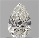 Natural Diamond 0.50 Carats, Pear with  Cut, H Color, VVS1 Clarity and Certified by GIA