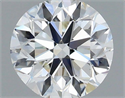 Natural Diamond 0.90 Carats, Round with Very Good Cut, H Color, VVS1 Clarity and Certified by IGI