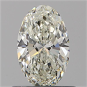 Diamante Natural 0.55 quilates, Ovalado , Color J, claridad VVS1 y certificado GIA