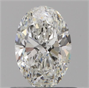 Natural Diamond 0.55 Carats, Oval with  Cut, G Color, VS1 Clarity and Certified by GIA
