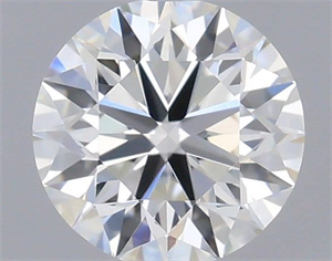 Picture of Natural Diamond 0.40 Carats, Round with Excellent Cut, E Color, VVS2 Clarity and Certified by IGI