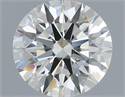 Natural Diamond 0.56 Carats, Round with Excellent Cut, I Color, VS1 Clarity and Certified by IGI