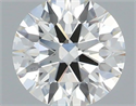 Diamante Natural 0.61 quilates, Redondo , Color H, claridad VS2 y certificado IGI