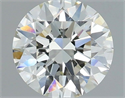 Natural Diamond 1.01 Carats, Round with Excellent Cut, I Color, VS1 Clarity and Certified by IGI