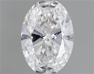 Picture of Natural Diamond 0.55 Carats, Oval with  Cut, E Color, IF Clarity and Certified by GIA