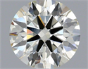 Natural Diamond 1.05 Carats, Round with Excellent Cut, K Color, VS1 Clarity and Certified by IGI