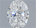 Natural Diamond 0.70 Carats, Oval with  Cut, E Color, VS2 Clarity and Certified by IGI