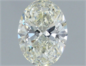 Natural Diamond 0.70 Carats, Oval with  Cut, I Color, VS2 Clarity and Certified by IGI