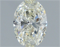 Natural Diamond 0.76 Carats, Oval with  Cut, I Color, VVS2 Clarity and Certified by IGI