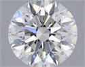 Natural Diamond 0.51 Carats, Round with Excellent Cut, F Color, SI1 Clarity and Certified by IGI
