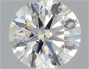 Natural Diamond 0.50 Carats, Round with Very Good Cut, H Color, SI2 Clarity and Certified by IGI