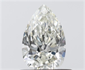 Natural Diamond 0.54 Carats, Pear with  Cut, I Color, VVS1 Clarity and Certified by IGI