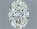 Natural Diamond 0.77 Carats, Oval with  Cut, I Color, VVS2 Clarity and Certified by IGI