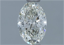 Natural Diamond 0.53 Carats, Oval with  Cut, I Color, VVS1 Clarity and Certified by GIA
