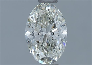 Picture of Natural Diamond 0.53 Carats, Oval with  Cut, I Color, VVS1 Clarity and Certified by GIA