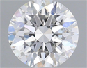 Natural Diamond 0.51 Carats, Round with Excellent Cut, F Color, SI1 Clarity and Certified by IGI