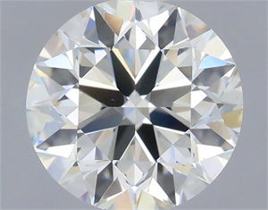 Picture of Natural Diamond 0.90 Carats, Round with Excellent Cut, H Color, VS2 Clarity and Certified by IGI
