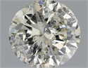 Natural Diamond 1.01 Carats, Round with Very Good Cut, L Color, I1 Clarity and Certified by IGI