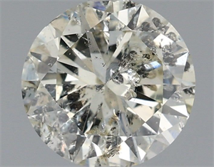Picture of Natural Diamond 1.01 Carats, Round with Very Good Cut, L Color, I1 Clarity and Certified by IGI